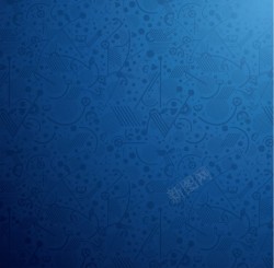 蓝色印花背景世界杯素材