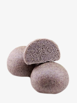 黑米食品紫白色美味黑米馒头高清图片
