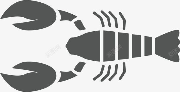 青虾手绘图标图标