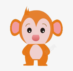金丝猴手绘卡通金丝猴高清图片