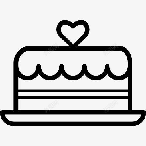 ValentineCake图标png_新图网 https://ixintu.com 可爱的 形状 心脏 心脏的形状 甜 蛋糕 面包店
