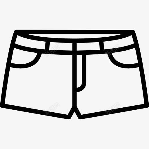 牛仔短裤图标png_新图网 https://ixintu.com femenine 女人 女性 时尚 服装 裤子