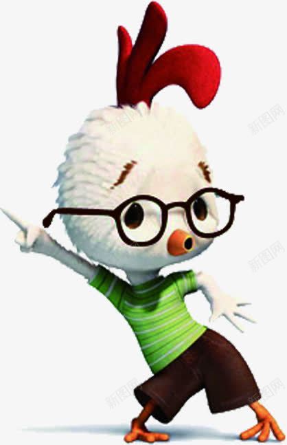 红冠白色带眼镜的卡通小鸡头png免抠素材_新图网 https://ixintu.com 卡通 卡通头型 白色 眼镜 鸡头
