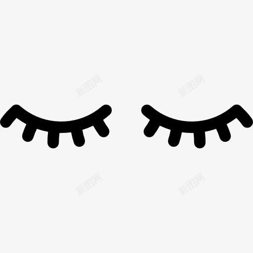 两睫毛图标png_新图网 https://ixintu.com 人 优雅 美丽 美丽的眼睛