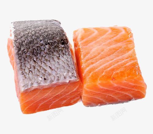 两块肥美的三文鱼肉png免抠素材_新图网 https://ixintu.com 三文鱼 产品实物 冰鲜 新鲜 海鲜 生鲜