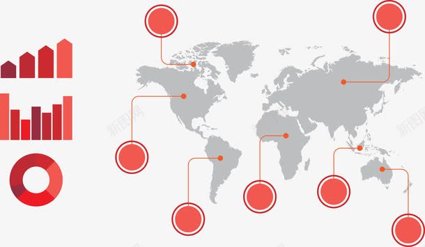 红色定位图标png_新图网 https://ixintu.com 图表 圆点 地图 引出标记 精准定位