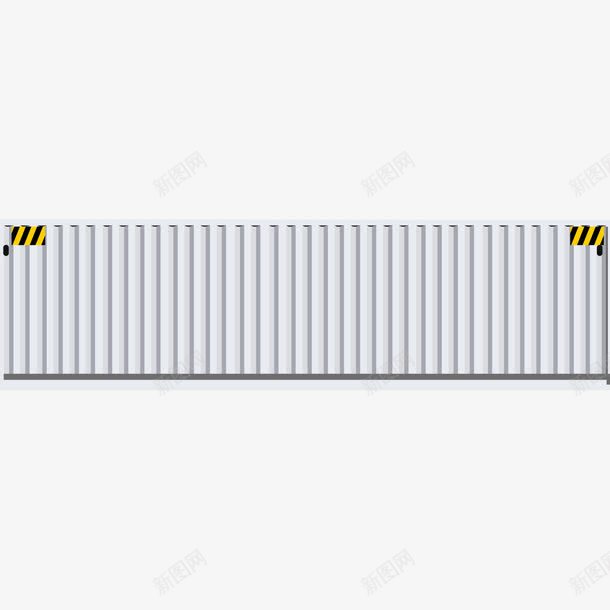 扁平化灰色集装箱png免抠素材_新图网 https://ixintu.com 工业用品 扁平 灰色 集装箱