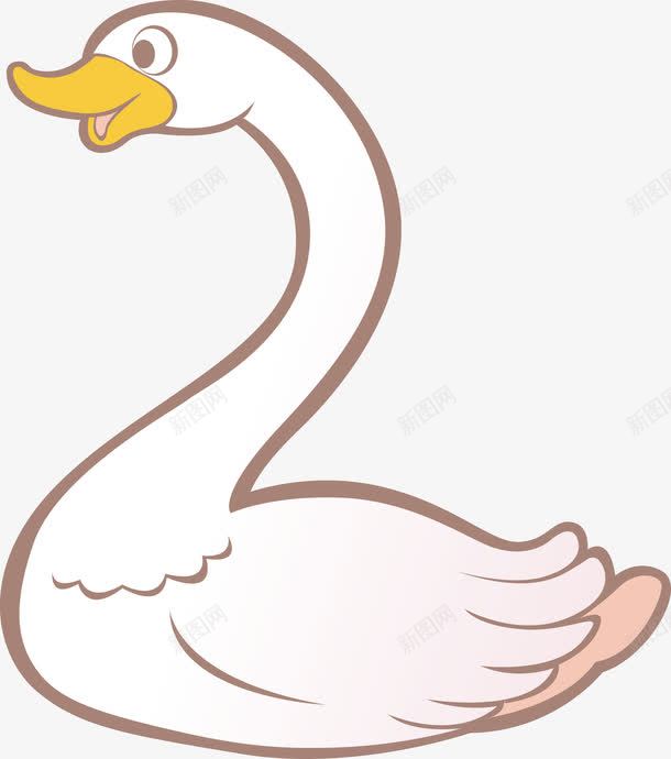 一只美丽的大白鹅png免抠素材_新图网 https://ixintu.com 动物 美丽 鹅毛 鹅肉
