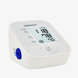 高精准血压测量仪白色大屏老人血压计高清图片