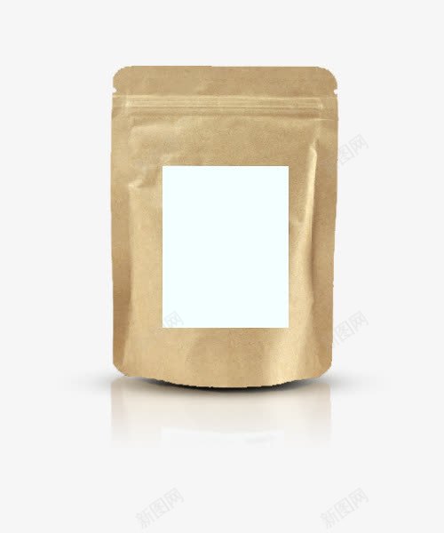 面膜包装袋png免抠素材_新图网 https://ixintu.com 土黄色 护肤品 牛皮纸 面膜包装袋