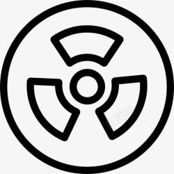 核辐射标志辐射图标高清图片
