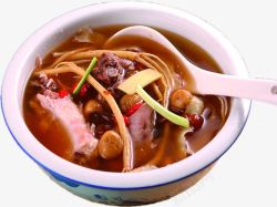 汤煲汤锅煲香菇菌汤高清图片