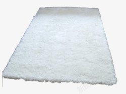 白色毛绒地毯素材