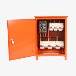 铁皮箱橘色低压动力柜电柜高清图片