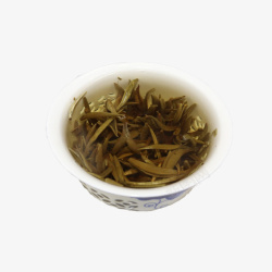 产品实物白毫银针茶水一碗素材