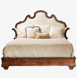床模型3d家居卧房双人床高清图片