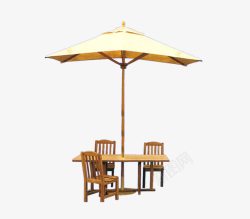 北欧椅子休闲夏日太阳伞高清图片