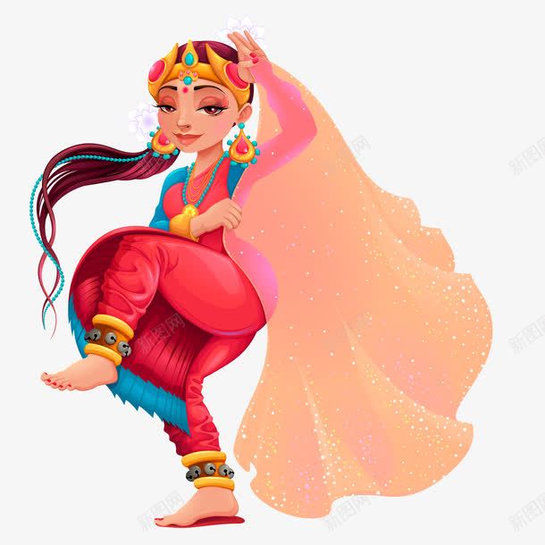 跳舞png免抠素材_新图网 https://ixintu.com PNG免扣图下载 印度 婀娜 美女 舞娘 装饰