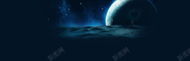 地球梦幻背景bannerjpg设计背景_新图网 https://ixintu.com 夜色 星球 梦幻 沙漠 质感