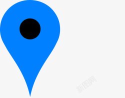 地点符号蓝色的地点坐标图标高清图片