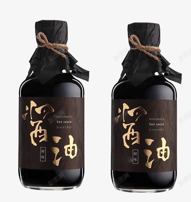 纯黑色酱油瓶png免抠素材_新图网 https://ixintu.com 厨房酱油瓶 纯黑色玻璃瓶 酱油瓶 黑色调料瓶