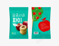 韩式零食韩式零食蓝色包装袋高清图片