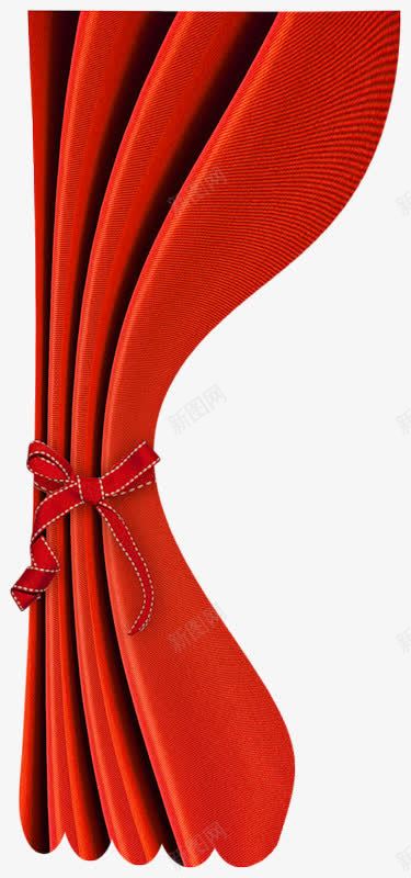红色的门帘png免抠素材_新图网 https://ixintu.com 布匹 窗帘 红色 门帘