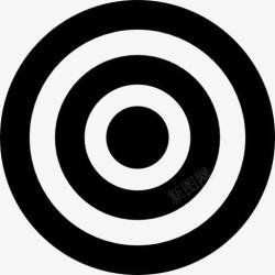 波普同心圆圈目标同心圆符号图标高清图片