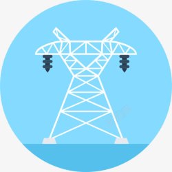 电力线电塔图标高清图片
