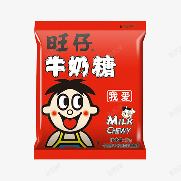 旺仔牛奶糖png免抠素材_新图网 https://ixintu.com 产品实物 糖 红色 食品