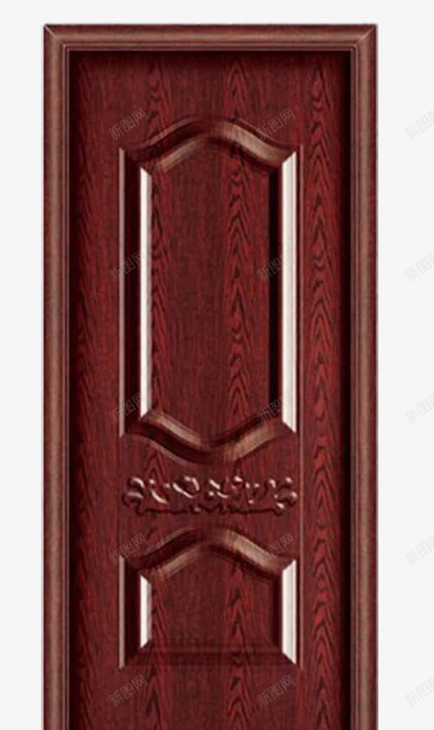红色室内套装门png免抠素材_新图网 https://ixintu.com 产品实物 套装门 实木门 装饰门