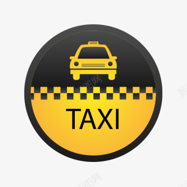 出租车AI矢量图图标图标
