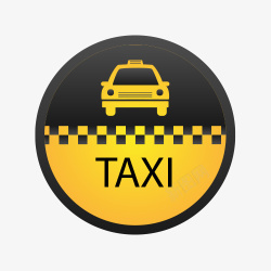 TAXI标志PNG矢量图出租车AI矢量图图标高清图片