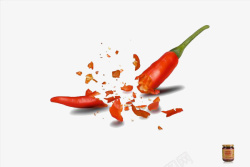 红色碎辣椒块碎了的辣椒高清图片