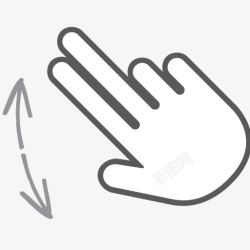 不准刷卡图标手指手势手互动捏滚动刷卡交互式图标高清图片