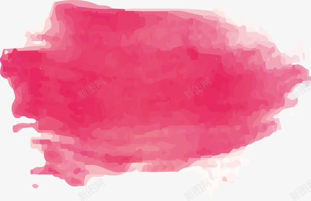 粉红色水彩笔刷png免抠素材_新图网 https://ixintu.com 晕染效果 水彩笔刷 矢量png 笔刷 粉红色 粉色笔刷