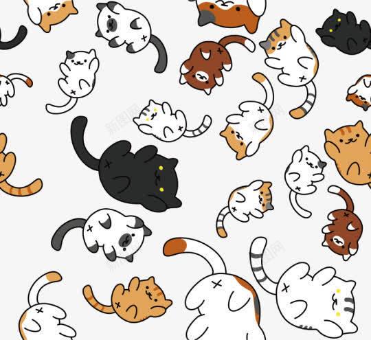 各种可爱猫咪贴纸png免抠素材_新图网 https://ixintu.com 可爱 各种