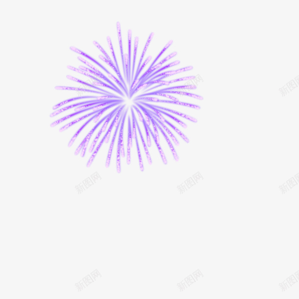 紫色烟花元素png免抠素材_新图网 https://ixintu.com 烟火 烟花 紫色 节日