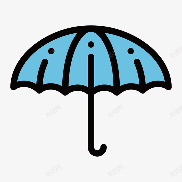 扁平化雨伞矢量图图标ai_新图网 https://ixintu.com UI图标 小标志 扁平化 扁平图标 手机图标 网页图标 雨伞 矢量图