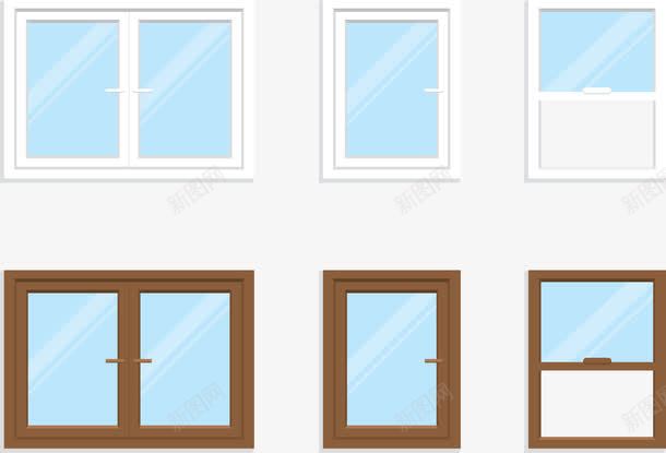 几扇玻璃png免抠素材_新图网 https://ixintu.com 玻璃窗 透明玻璃 采光 阳台