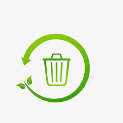 爱护用餐卫生卡通绿色的环保标志PSD分层图标高清图片