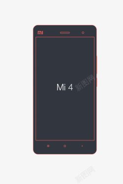 Mi4Mi4手机线框效果高清图片