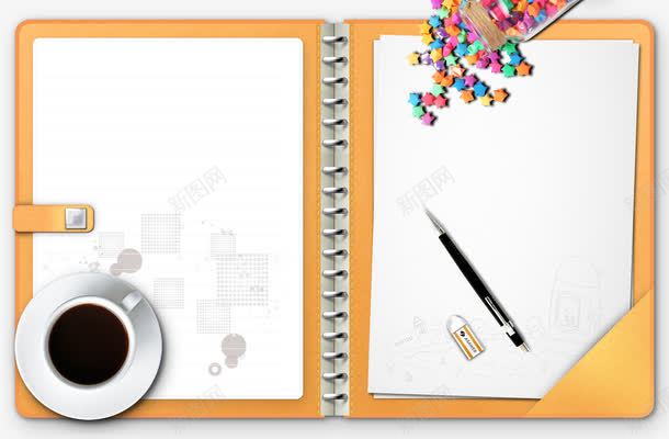 写暑假作业png免抠素材_新图网 https://ixintu.com 写作业 咖啡 咖啡杯 复习资料 暑假作业 暑期作业 橡皮 笔 笔记本 笔记本纸张