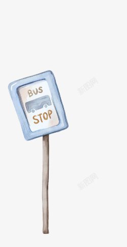 巴士路牌路牌2高清图片