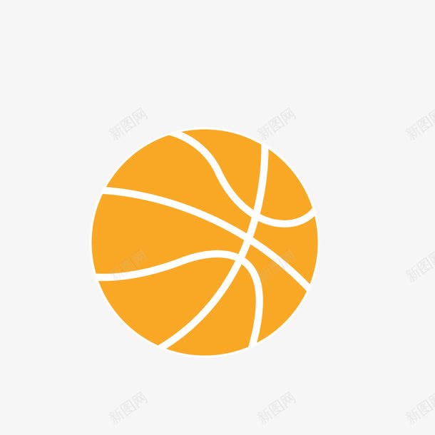 篮球png免抠素材_新图网 https://ixintu.com 卡通扁平运动 球类运动 运动器材