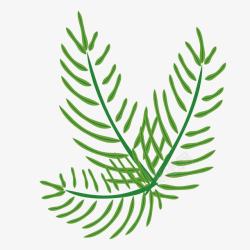 复活节庆典棕榈叶绿色装饰图标高清图片