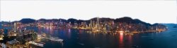 璀璨盛世红中国香港维多利亚港维港夜景高清图片