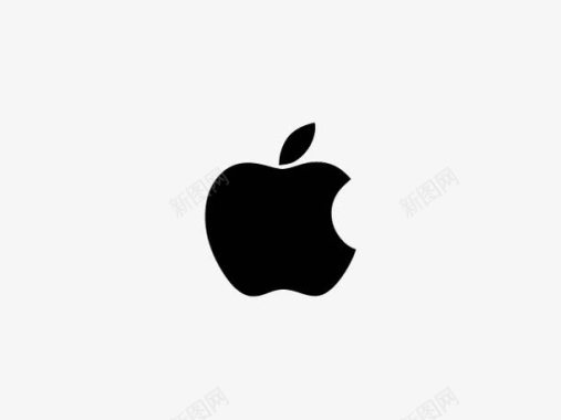 小型黑色苹果logo图标图标