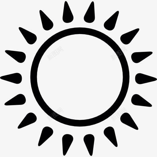 太阳图标png_新图网 https://ixintu.com 天气 天气很好 天空 天空晴朗 太阳 阳光明媚