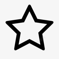 star空心五角星的符号图标高清图片
